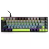 Mechaninė klaviatūra MEDIA-TECH MT1260 Red Core MX60, 60% formatai, CHERRY MX Red jungikliai, RGB foninis apšvietimas, USB, žalia