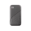 WD My Passport SSD 4 TB pilka – nešiojamasis išorinis SSD diskas su šifravimu
