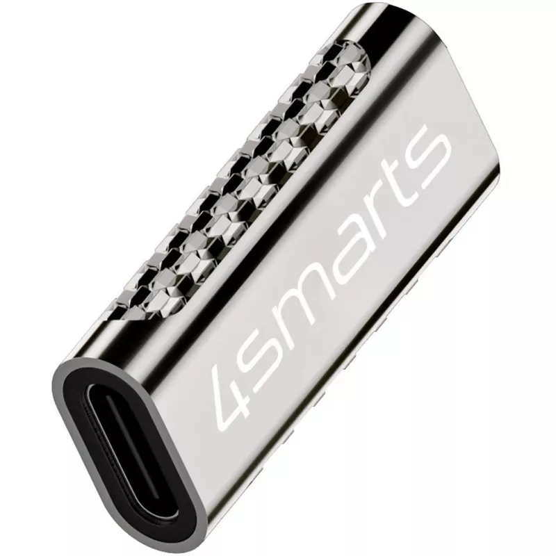 USB-C lizdo keitiklis 4smarts 540464 USB-C į USB-C sidabrinis