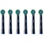 Pakeičiamos galvutės Oral-B Pro CrossAction CleanMaximizer, juodos, 6 vnt.