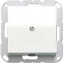 Kištukinis lizdas Jung AS 590 A WW, baltas, duroplastinis korpusas, įvado skersmuo 1,3 cm