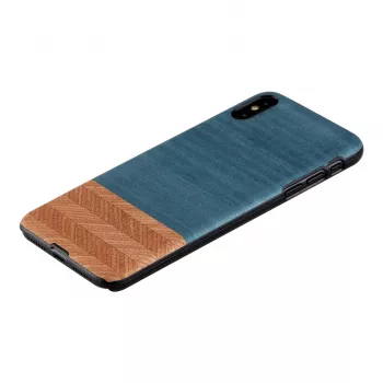 Apsauginis dėklas man and wood iPhone XS Max – denim juoda