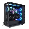 Sharkoon REBEL C80G RGB Midi Tower juodos spalvos