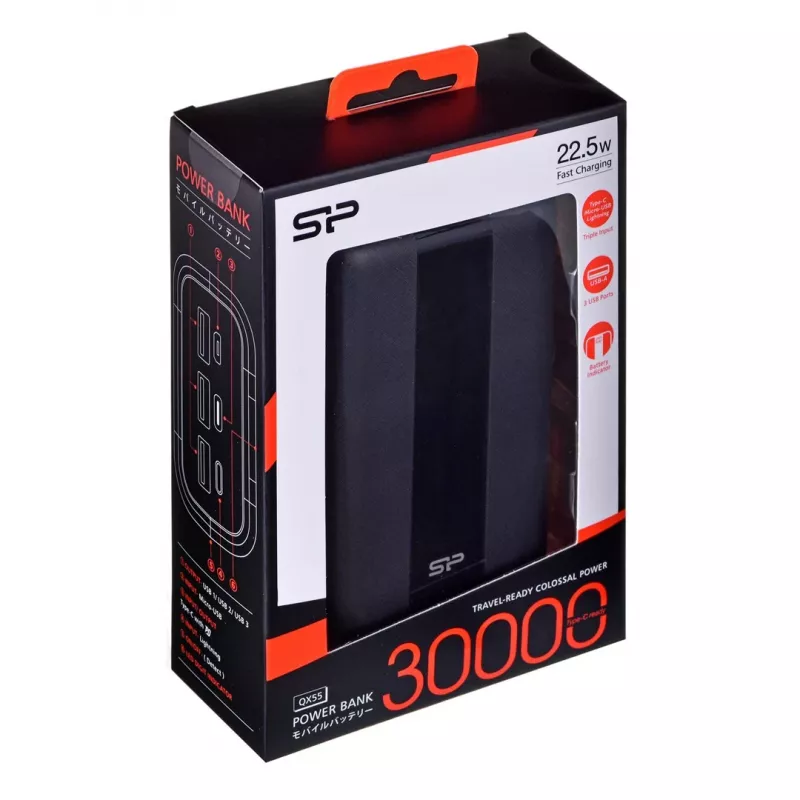 Silicon Power QX55 Powerbank 30000 mAh Juoda