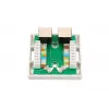 Paviršinis tinklo lizdas Extralink EX.9649 — 2x RJ45 Cat5e STP