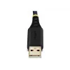 StarTech.com 2 prievadų USB į RS232 adapterio laidas, 60 cm, USB-A į 2x DB9, FTDI, keičiami varžteliai/veržlės, COM išlaikymas, 4 lygio ESD apsauga, tvirta TPE konstrukcija