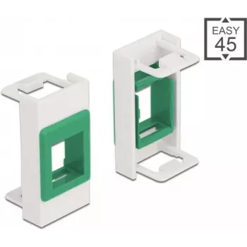 Keystone laikiklis DeLOCK Easy 45 moduliui 22,5 x 45 mm baltas/žalias