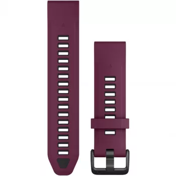 Silicinė laikrodžio juostelė GARMIN Quickfit 010-13391-04, 20 mm, Graphite/Red
