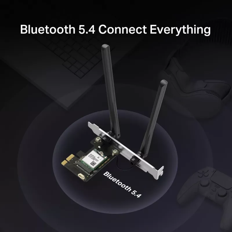 Belaidis USB adapteris MERCUSYS MA70XE AX1800 su Bluetooth 5.4 – Wi‑Fi 6 (AX1800)