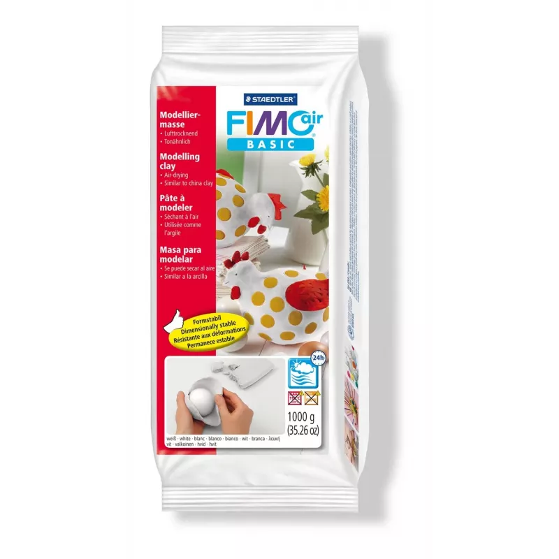 Modelino molis Staedtler FIMO air basic 8101 Baltas 1 kg