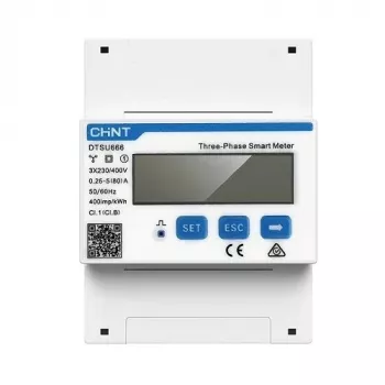 Growatt NV821143 išmanusis elektros skaitiklis, trifazis, 5–80 A, RS485, Modbus