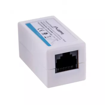 LANBERG lyties keitiklis RJ-45 į RJ-45, moteriškas–moteriškas, U/UTP Cat5e, baltas