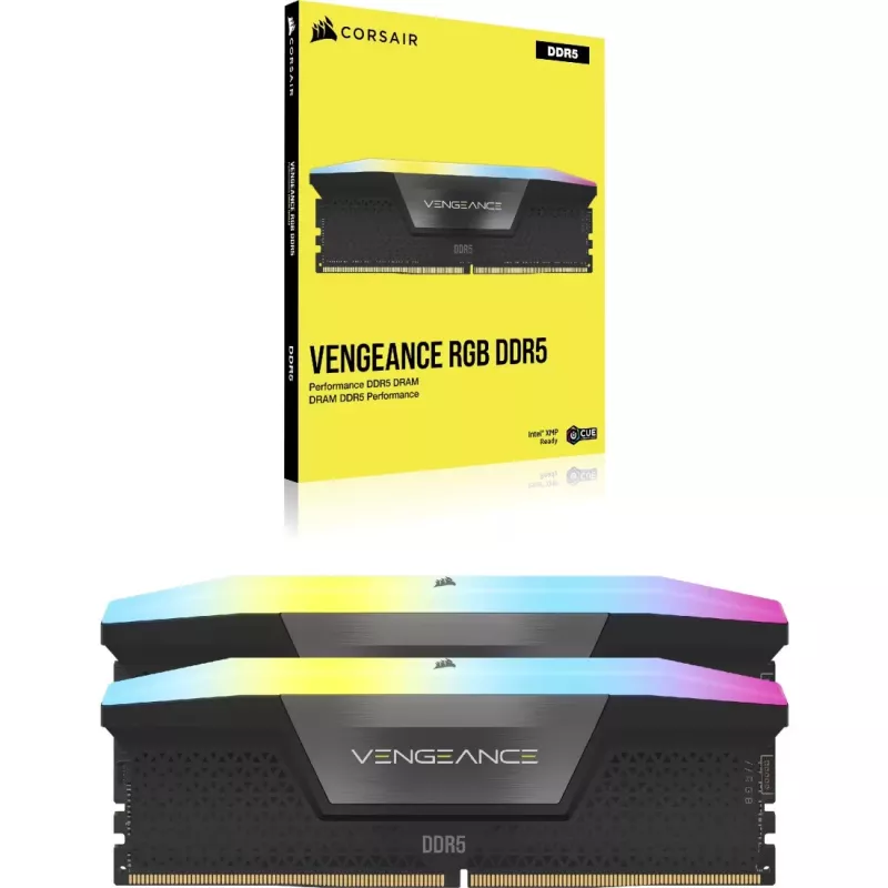 DIMM 48 GB DDR5-6400 (2x 24 GB) Dual-Kit (schwarz, CMK48GX5M2B6400C36, Vengeance, INTEL XMP)