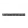 Patch panel LANBERG PPU5-1048-B 1U, 48 prievadų Cat5e, juodas, 445×102×44.5 mm