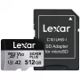 Flash atminties kortelė Lexar 512 GB UHS-I microSDXC SILVER PLUS