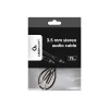 Gembird garso laidas CCAP-444-0.75M (Mini Jack M - Mini Jack M, 0,75 m, juoda spalva) 3,5 mm