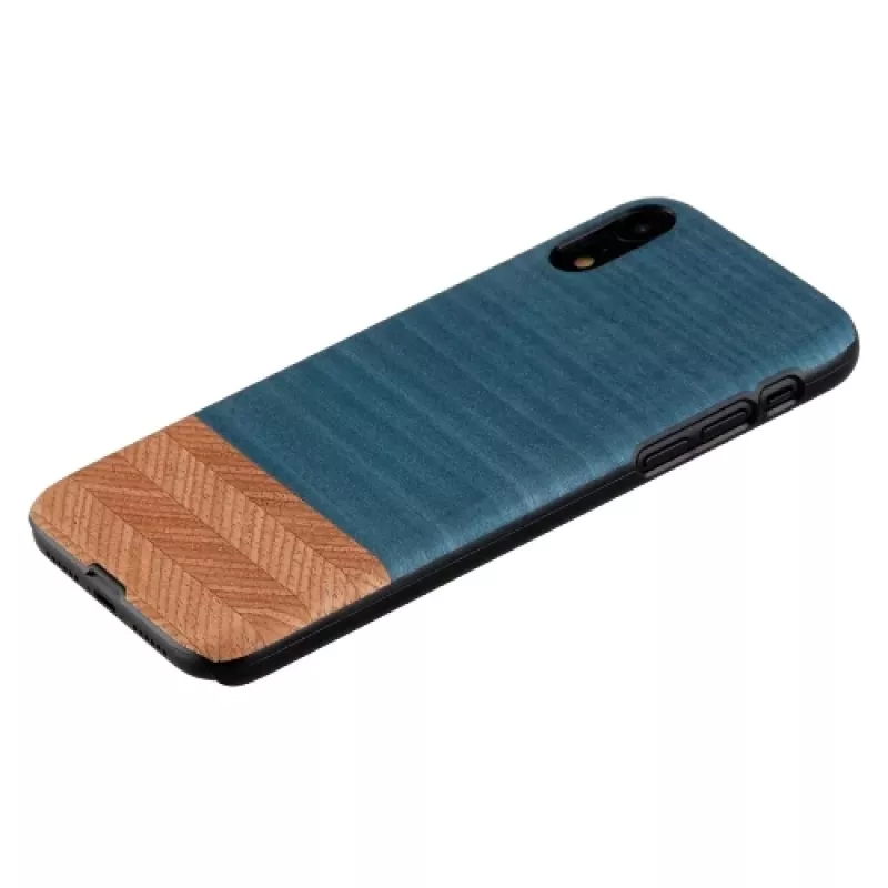Apsauginis dėklas „man and wood“ iPhone XR – džinsinis juodas