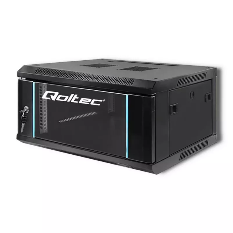 19 colių stelažo spinta QOLTEC 54461, 4U, 600x280x450 mm