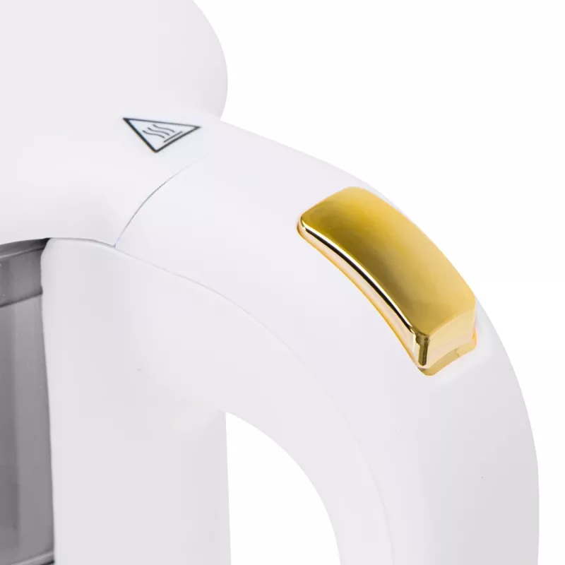 Elektrinis virdulys Adler AD 1305WG – 1,7 l, 2200 W, stiklas/plastikas, baltas/auksinis/permatomas