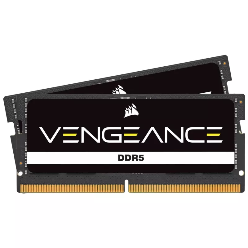Corsair Vengeance SO-DIMM 64 GB DDR5-4800 (2x 32 GB) Dual-Kit, juodos spalvos, CMSX64GX5M2A4800C40