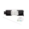 LogiLink NK4066 Keystone modulis RJ45 plokščias juodas/baltas
