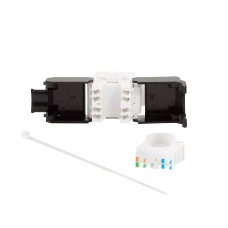 LogiLink NK4066 Keystone modulis RJ45 plokščias juodas/baltas