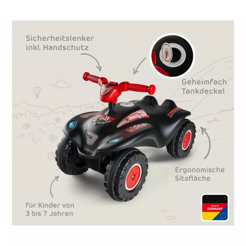 Vaikiškas automobilis BIG Quad Racing BIG Bobby 56413, raudonas, keturi ratai, patvarus dizainas
