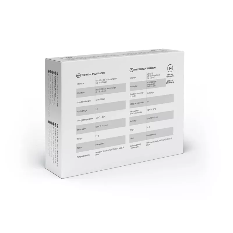 Išorinis HDD/SSD dėklas Savio AK-66