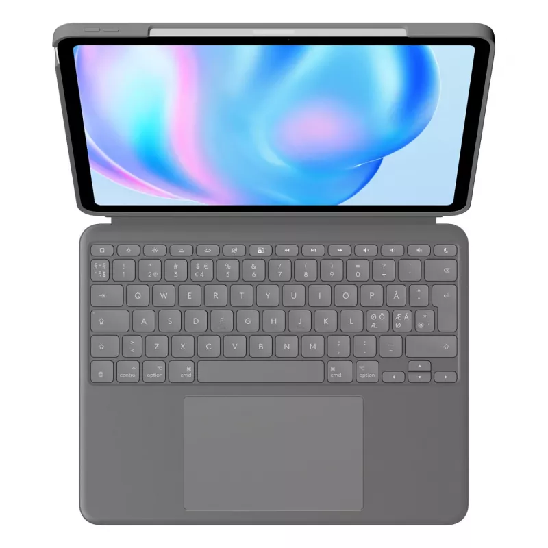 Logitech Combo Touch klaviatūra QWERTY danų, suomių, norvegų, švedų Smart Connector pilka
