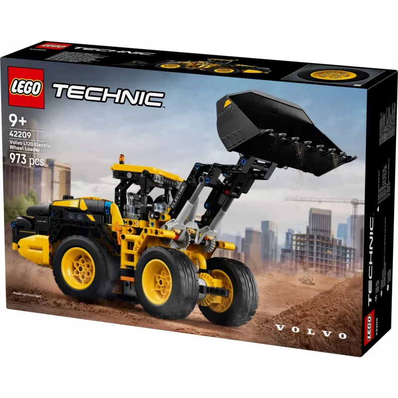 LEGO Technic Volvo L120 elektrinis ratinis krautuvas modelis 42209, 973 dalių, nuo 9 metų, 140×110×350 mm