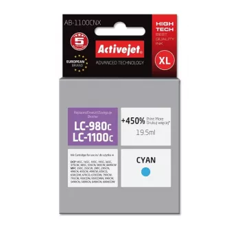 Kasetė ActiveJet AB-1100CNX suderinama su Brother, Cian, Didelės talpos (XL), 19,5 ml dažų