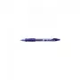 Tušinukas BIC 829158 – užspaudžiamas, mėlynas rašalas, permatomas korpusas, 12 vnt. pakuotė