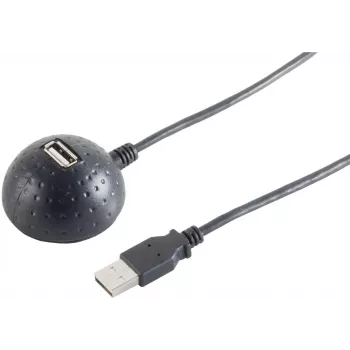 USB kabelis S/CONN 13-50017 1,5 m USB 2.0 juodas