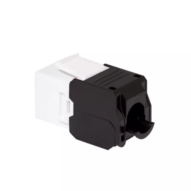LogiLink NK4066 Keystone modulis RJ45 plokščias juodas/baltas