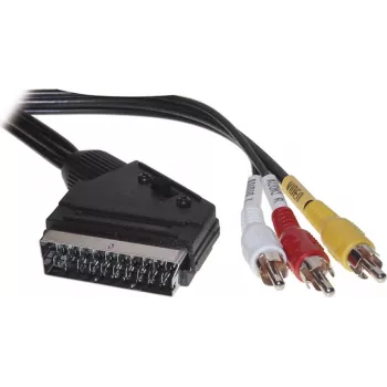 SCART laidas ShiverPeaks AVK 407-200 SC su jungikliu ir 3×RCA jungtimis