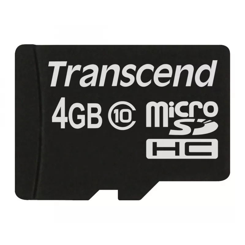 „Transcend“ 4 GB MicroSDHC „Class 10“ atminties kortelė TS4GUSDC10