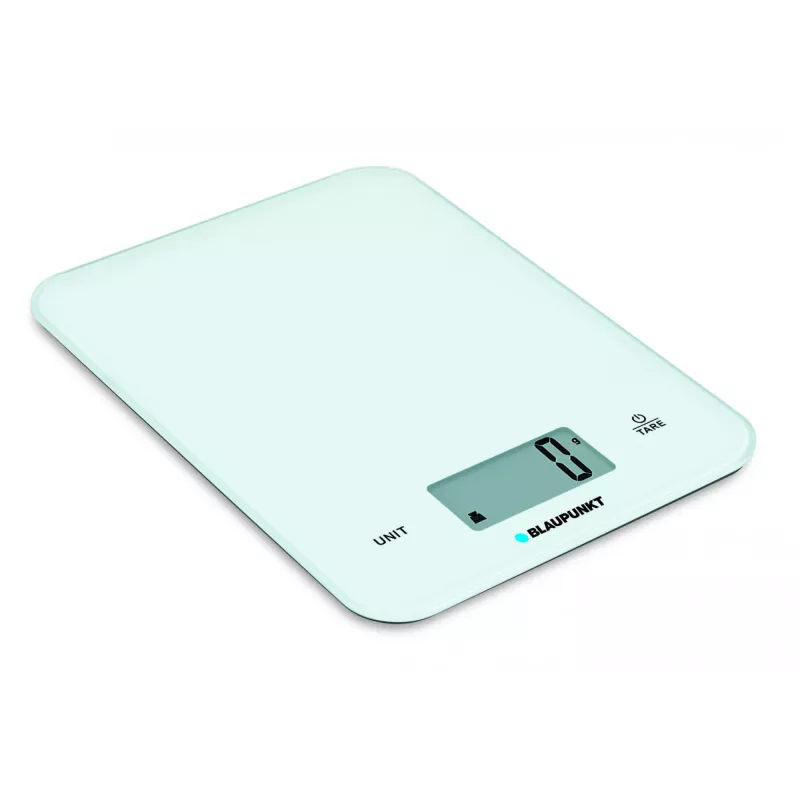 Virtuvinės svarstyklės BLAUPUNKT FKS401 baltos, max 10 kg, 1 g tikslumas, liečiamas valdymas