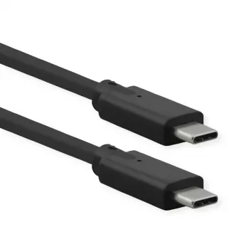 USB-C laidas ROLINE 11.02.9070 USB 3.2 Gen 2 0,5 m juodas