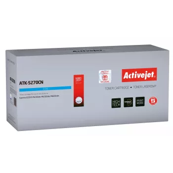 Activejet ATK-5270CN kasetė (atitikmuo Kyocera TK-5270C; Supreme; 6000 puslapių; cian)