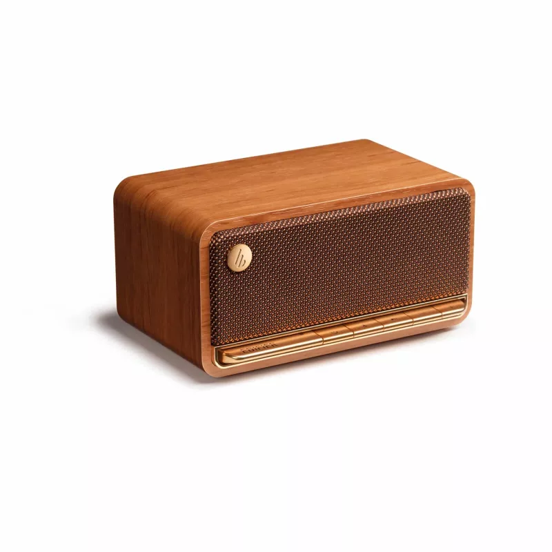 Edifier MP230 Brown – retro stiliaus kompaktiniai staliniai garsiakalbiai