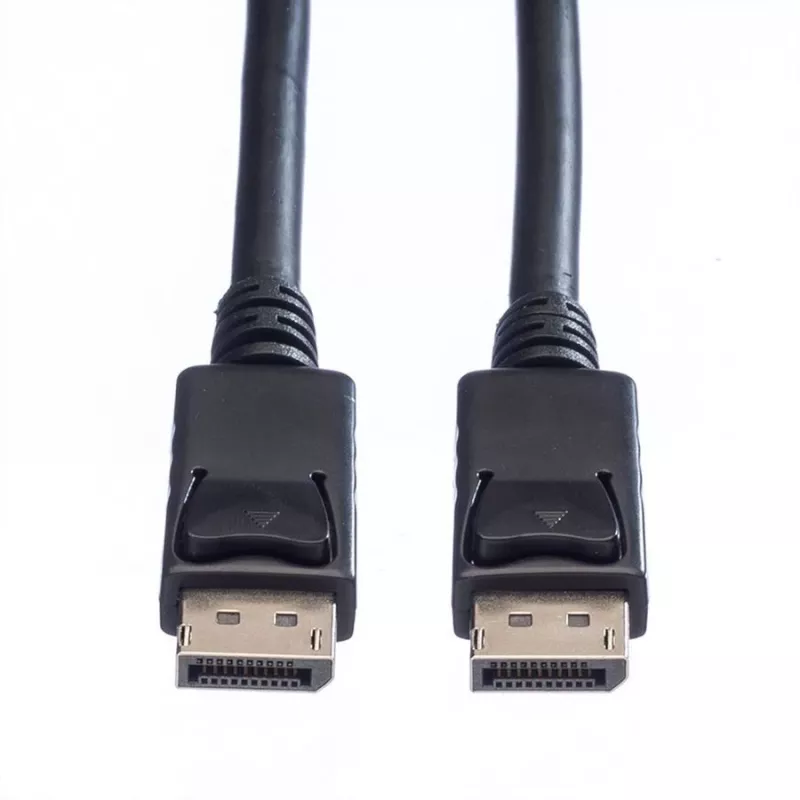 Value DisplayPort jungiamasis kabelis, DisplayPort kištukas - DisplayPort kištukas, 1,50 m, juodas, 11.99.5767, ekranuotas
