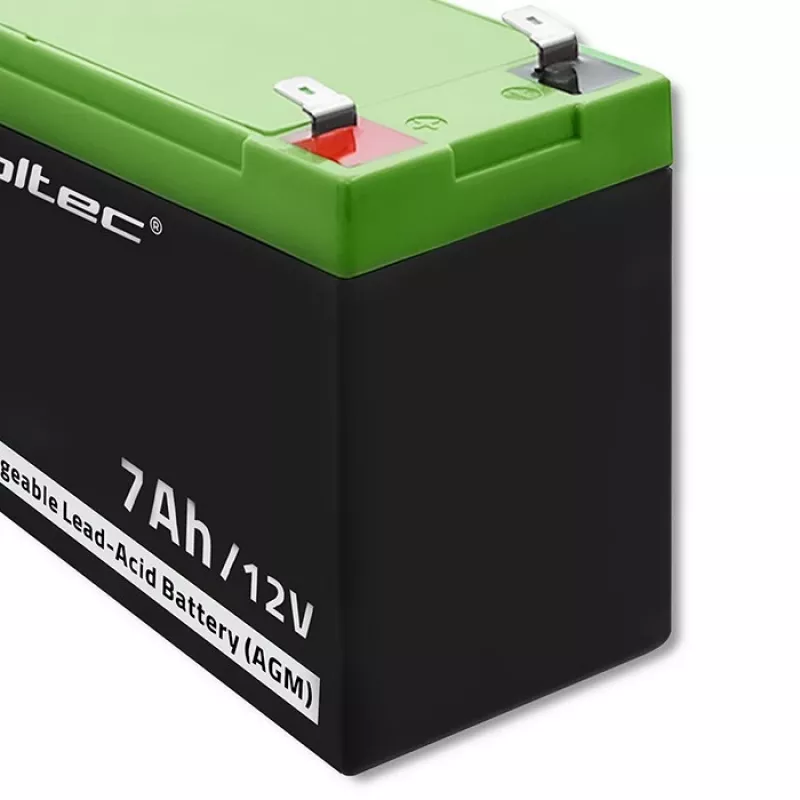 Qoltec 53076 AGM baterija | 12V | 7Ah | Apsaugos sistemoms