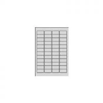 Avery Zweckform Avery – lipnūs etikečių lapai, nuimami, balti, 45,7 × 21,2 mm, 1200 etikečių (25 lapų × 48)
