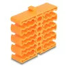 Laidų laikiklis DeLOCK 66255 oranžinis 24 laidų įėjimai