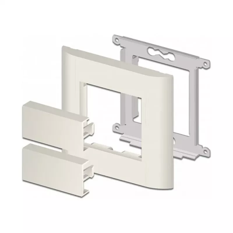 DeLOCK Easy 45 81301 Uždarymo plokštelė moduliams 45x22,5 mm balta