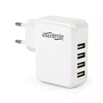 USB įkroviklis universalus baltas 4 prievadai EG-U4AC-02 Gembird