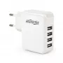 USB įkroviklis universalus baltas 4 prievadai EG-U4AC-02 Gembird