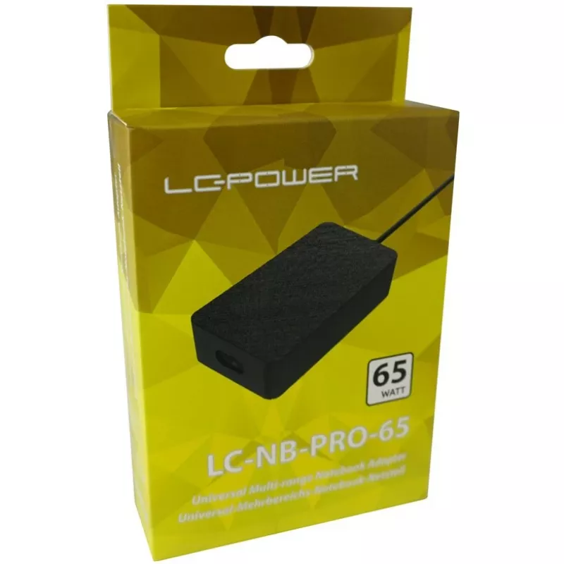Universalus nešiojamojo kompiuterio maitinimo adapteris LC-Power LC-NB-PRO-65