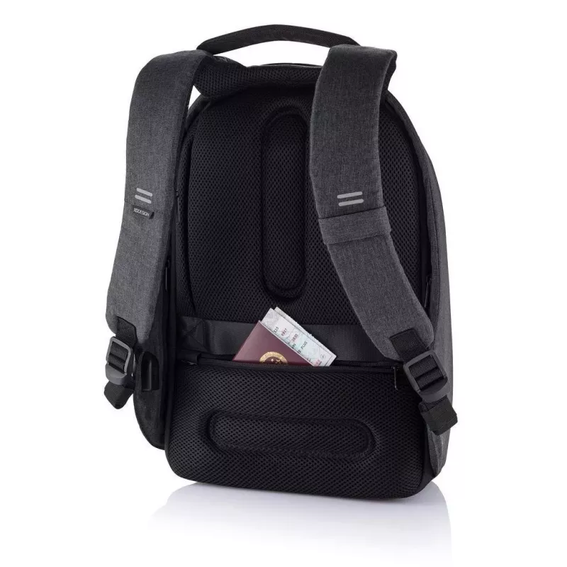 Kuprinė XDDESIGN P705.291 Antracitas – 18 L, skyriai nešiojamam kompiuteriui ir planšetei, užrakinamas pagrindinis užtrauktukas