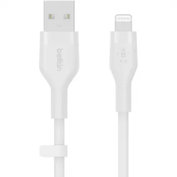 Laidas Belkin Cbl Scicone USB-A LTG 2M balta USB A USB C Lightning